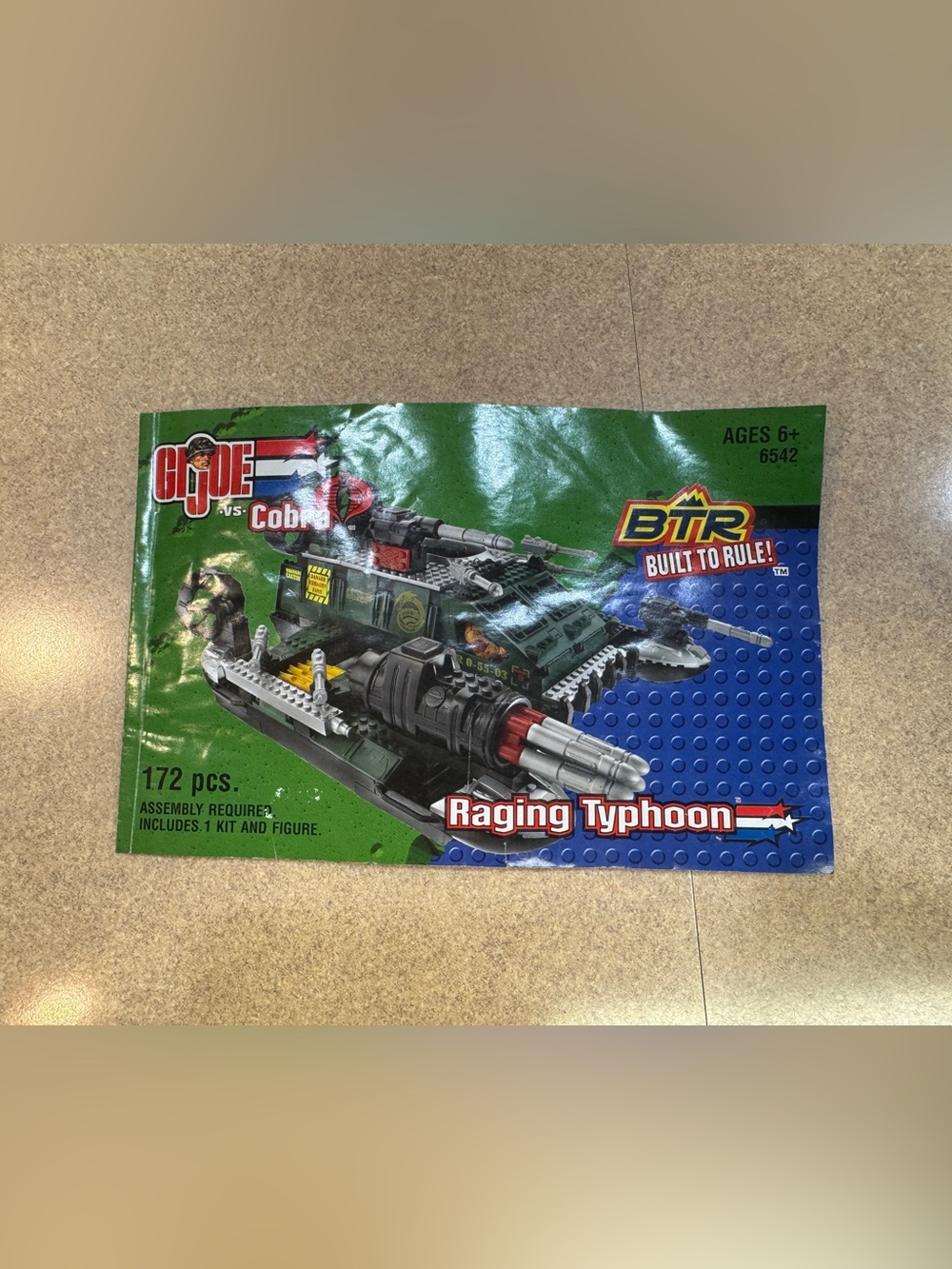 BTR GI Joe Vs Cobra Built To Rule! Raging Typhoon 6542 Manual